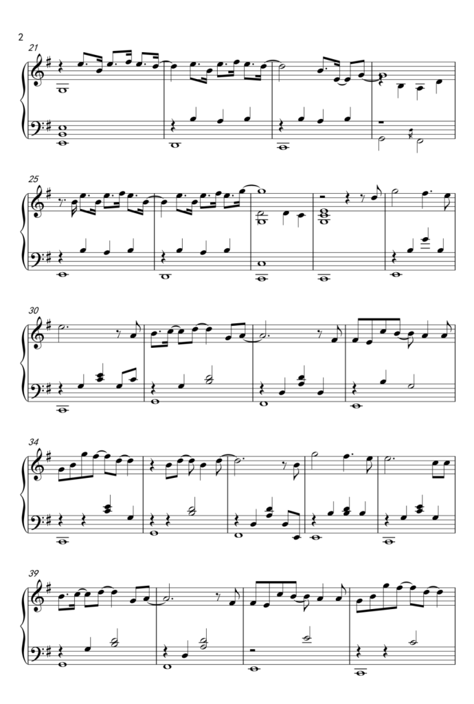 高尚 钢琴谱 - 薛之谦