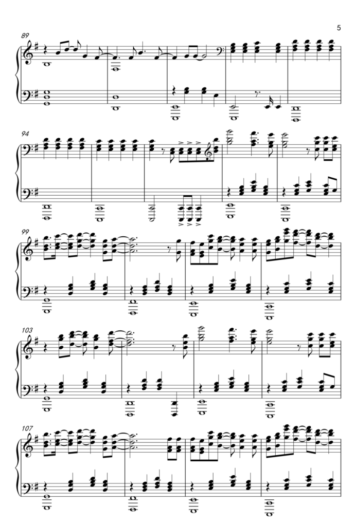 高尚 钢琴谱 - 薛之谦