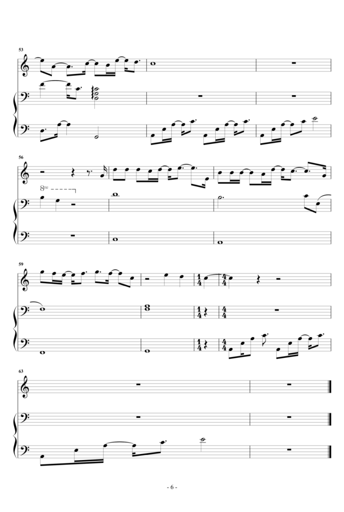 我害怕 钢琴弹唱谱 - 薛之谦