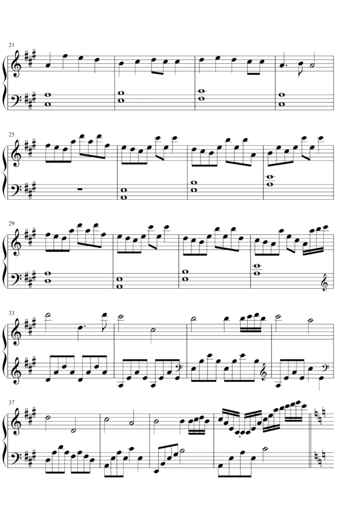 孤独之书 钢琴谱