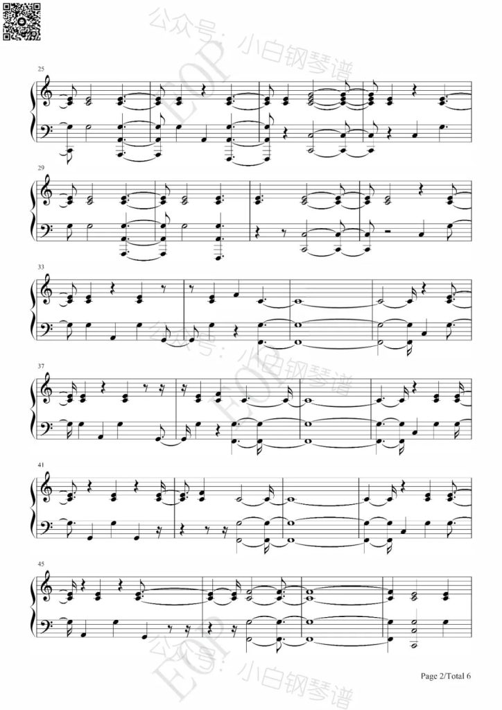 New Years Day 钢琴曲谱 - Taylor Swift