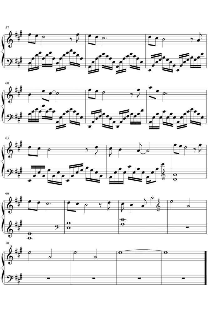 孤独之书 钢琴谱