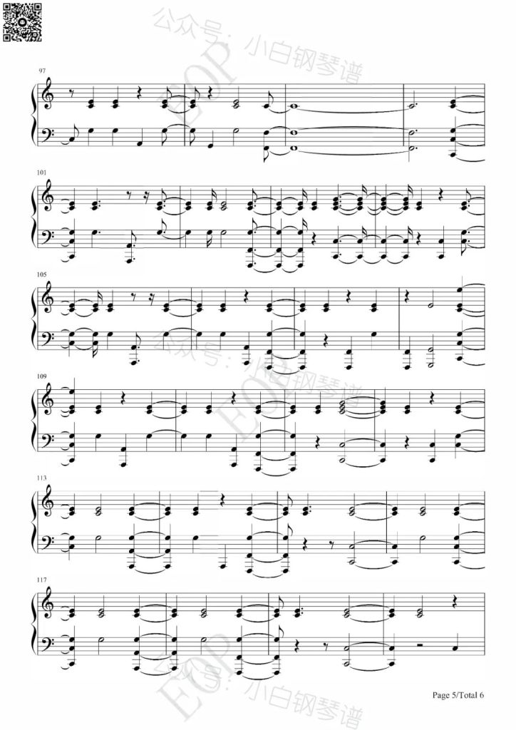 New Years Day 钢琴曲谱 - Taylor Swift