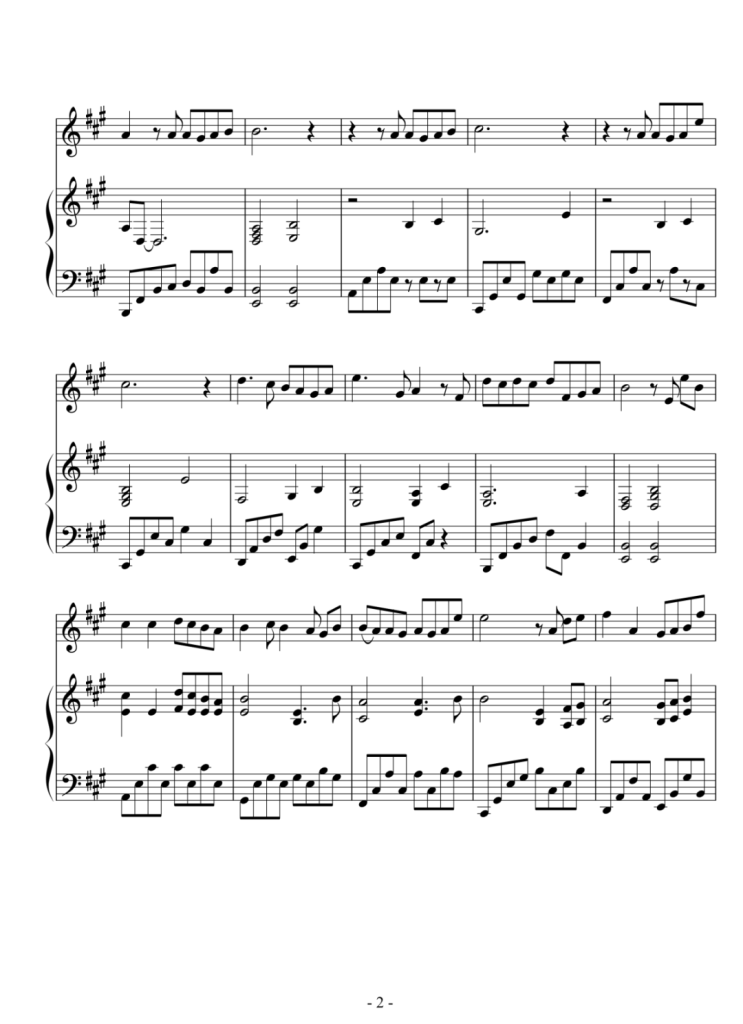 爱与希望 钢琴弹唱谱 - 林俊杰