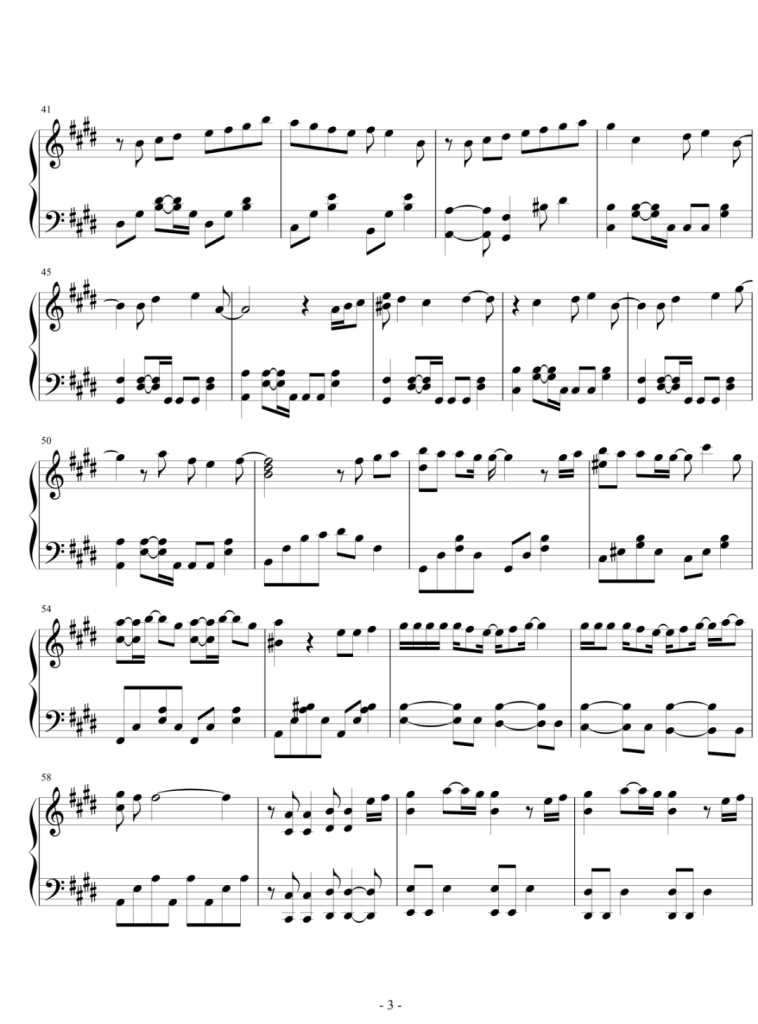 Birthday wedding 钢琴谱