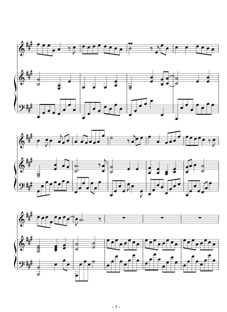 爱与希望 钢琴弹唱谱 - 林俊杰