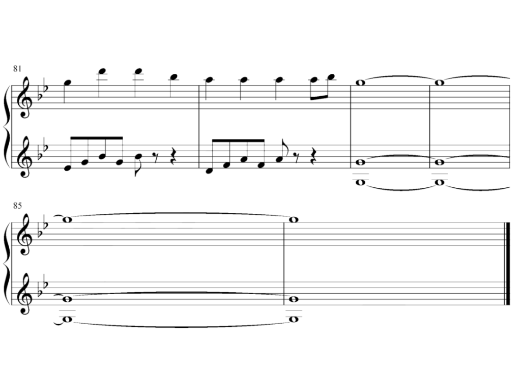 In The End 钢琴谱