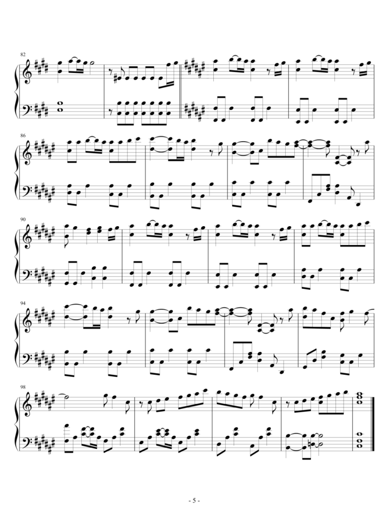 Birthday wedding 钢琴谱