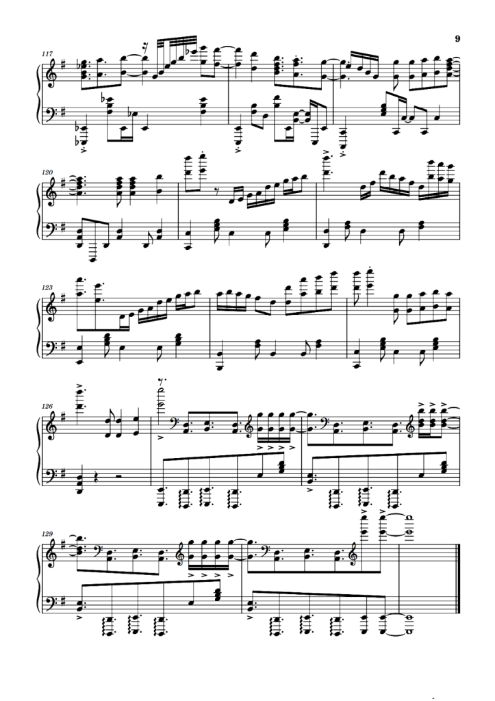 红莲华 钢琴谱 - 鬼灭之刃配乐