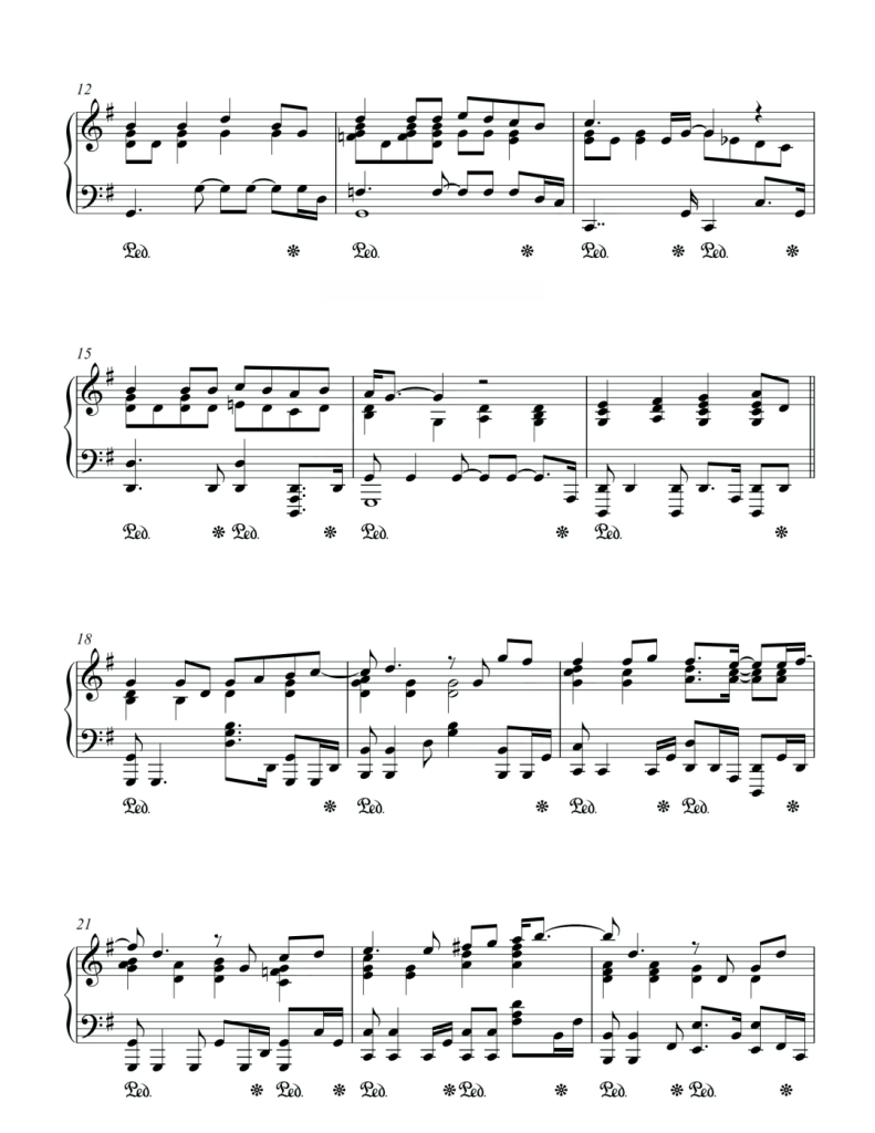 蜗牛 钢琴谱 - 周杰伦