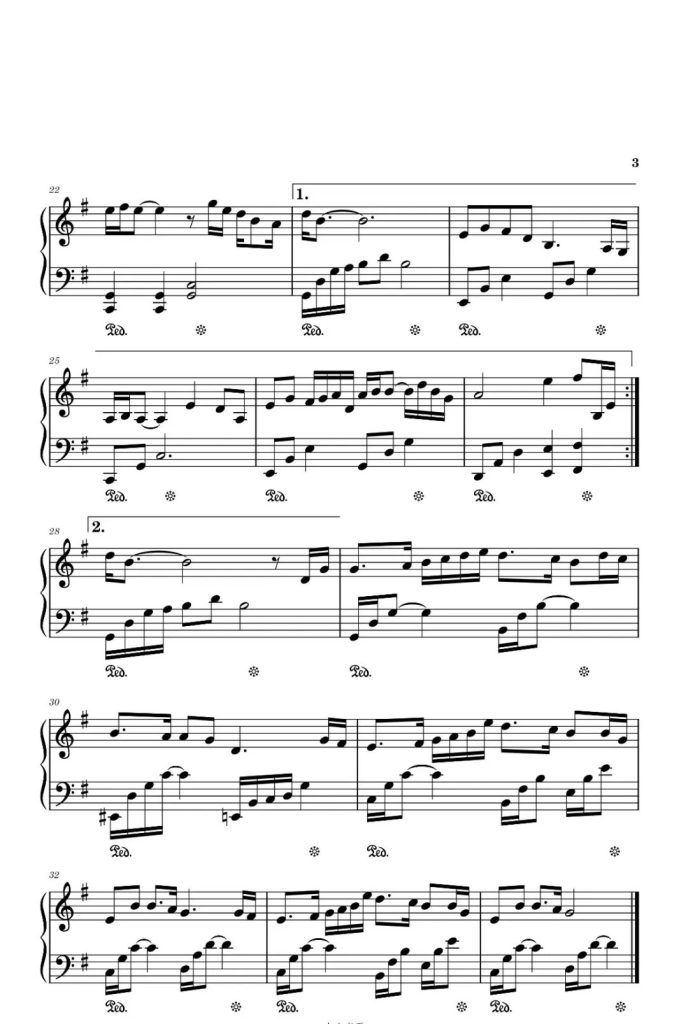 庆余年2主题曲 有生之年 钢琴谱
