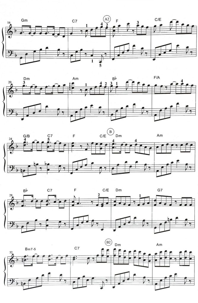 富士山下 钢琴谱