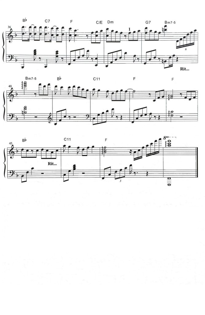 富士山下 钢琴谱