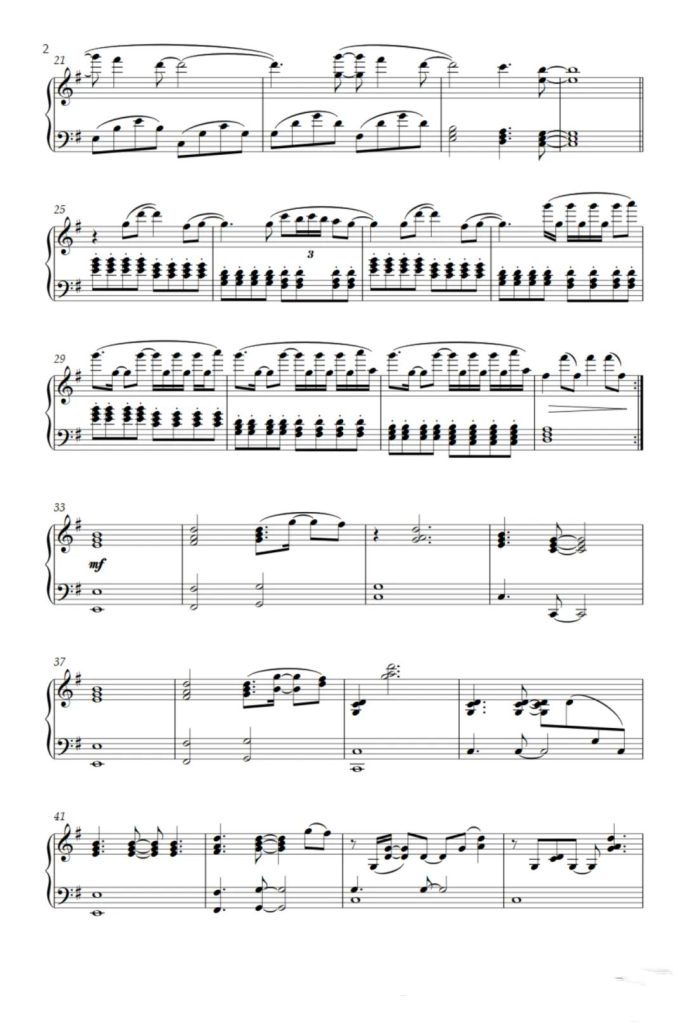 A Little Story 钢琴曲谱